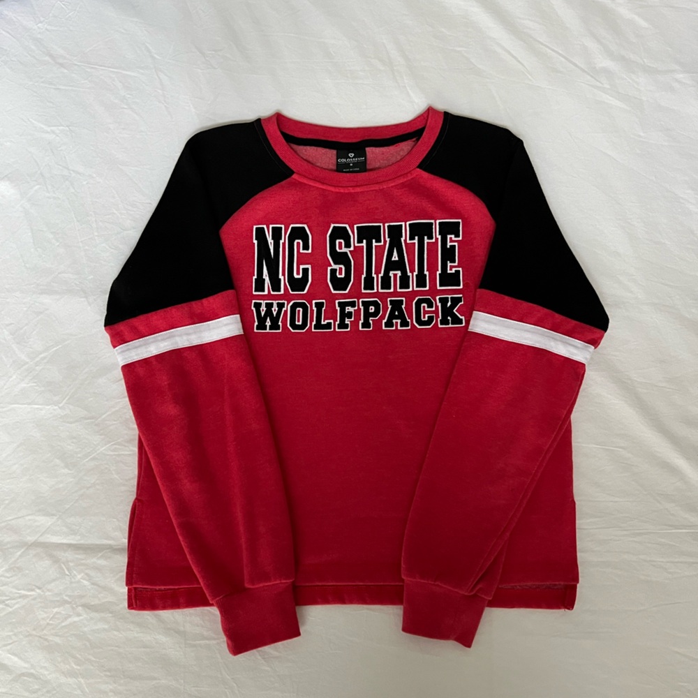 Colosseum Women’s NC State University Red and Black Sweatshirt